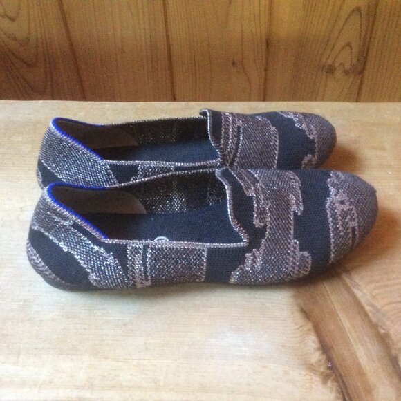 Rothy's Other - Rothy's The Loafer Golden Metallic Slip On Round Toe Flat Shoe Kids Size 3